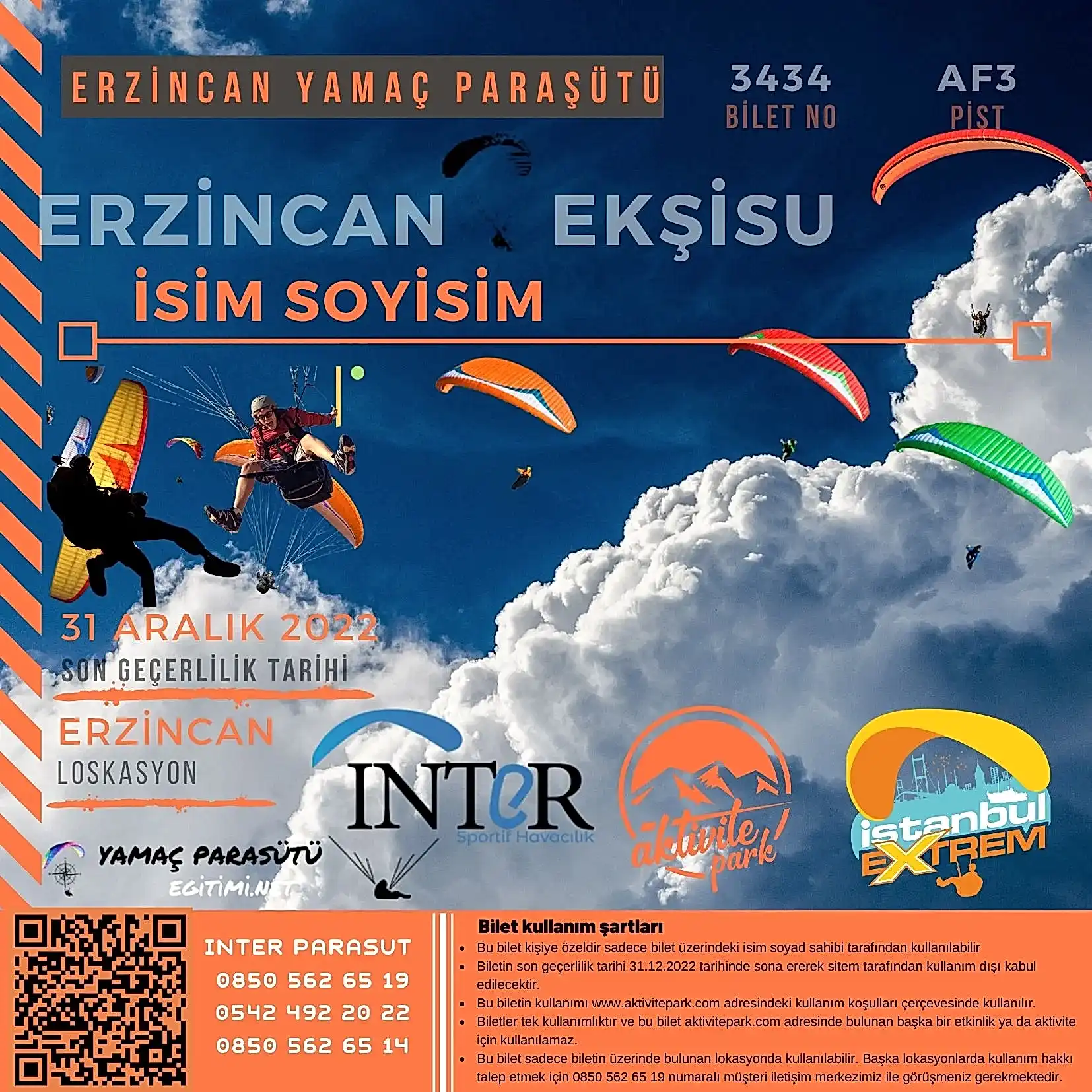 Erzincan Yamaç Paraşütü