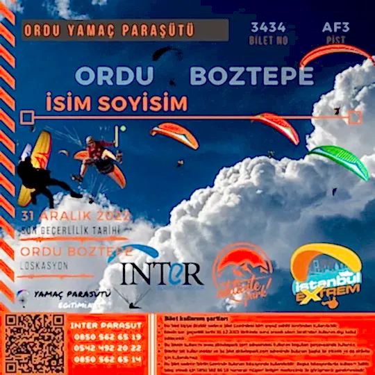 Ordu Yamaç Paraşütü