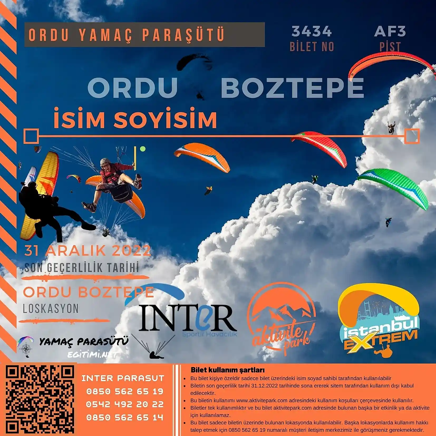 Ordu Yamaç Paraşütü